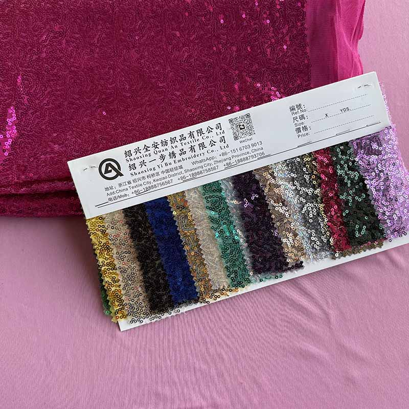 QAF10031 Fancy sequins fabric