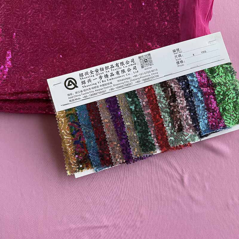 QAF10031 Fancy sequins fabric