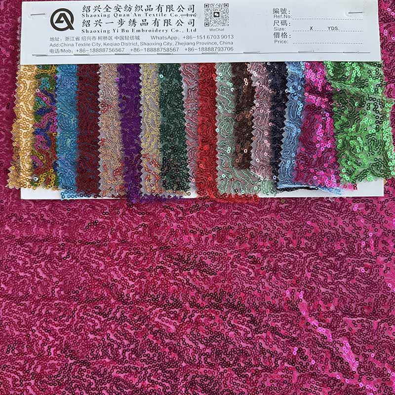 QAF10031 Fancy sequins fabric