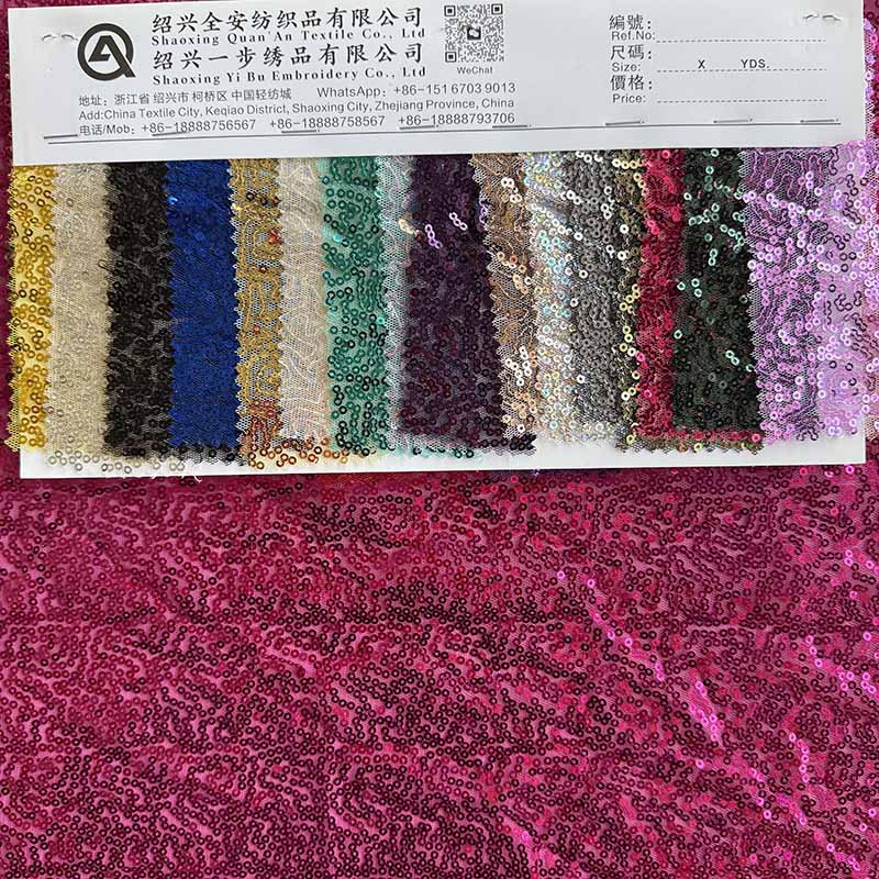 QAF10031 Fancy sequins fabric
