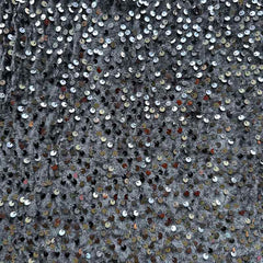 QAF10033 Fancy sequins velvet fabric