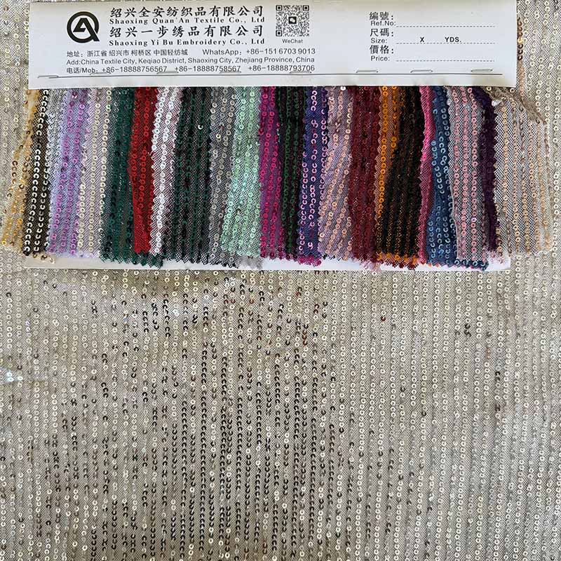 QAF10034 Fancy sequins fabric