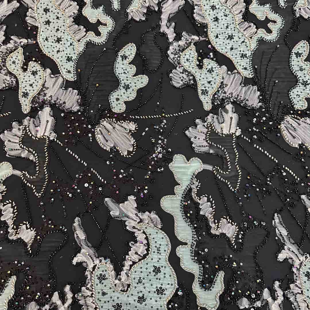 QAF260803 Geometric embroidery fabric