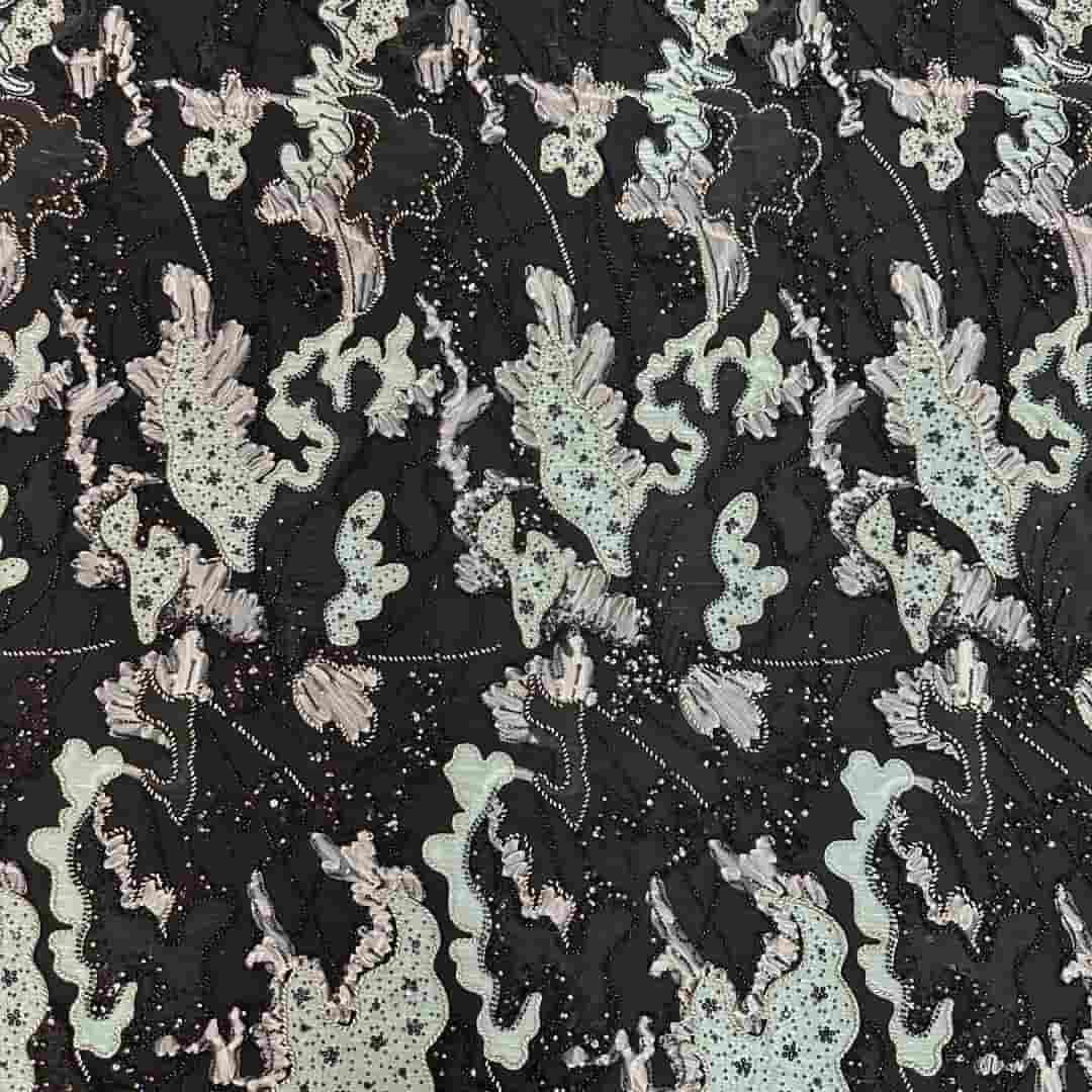 QAF260803 Geometric embroidery fabric
