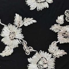 QAF260805 lace tape on stretched mesh fabric