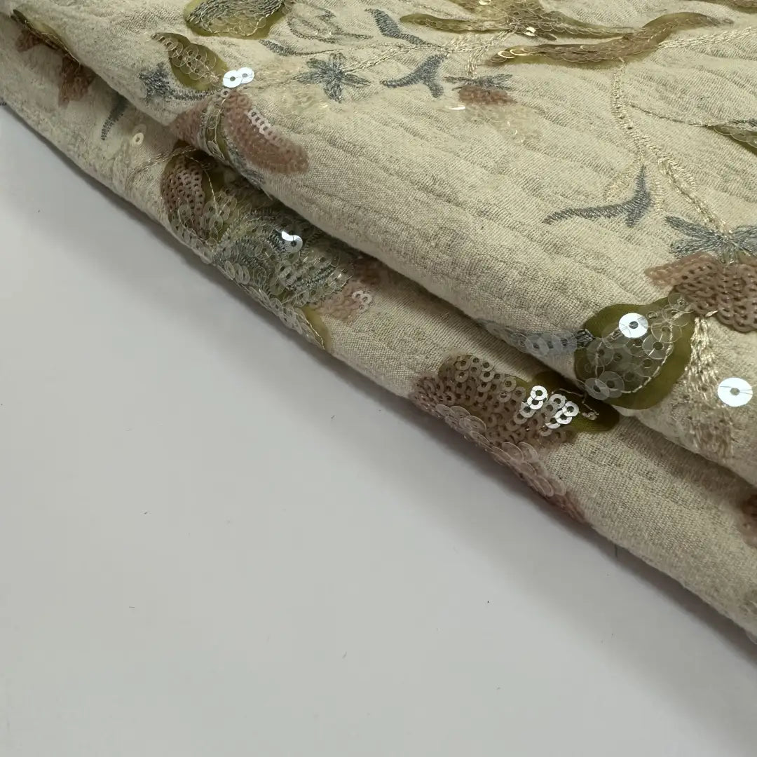 QAF260809 Embroidery on Knit fabric