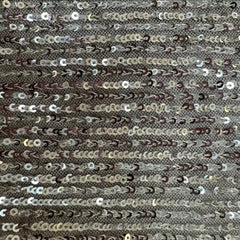 QAF260810 Sequins stripe on stretched mesh