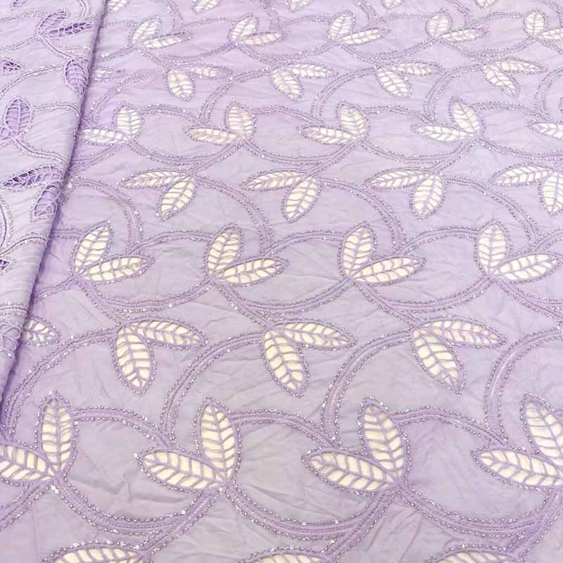QAF9012 Fancy lasercut embroidery Fabric