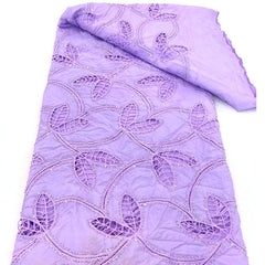 QAF9012 Fancy lasercut embroidery Fabric