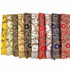 QAF9013 Fancy lasercut embroidery Fabric