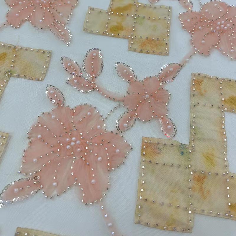 QAF9014 Fancy lasercut embroidery Fabric