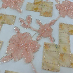 QAF9014 Fancy lasercut embroidery Fabric