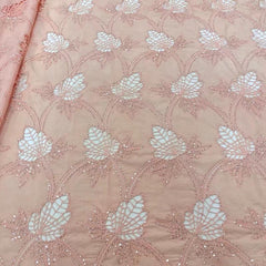 QAF9015 Fancy lasercut embroidery Fabric