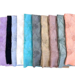 QAF9015 Fancy lasercut embroidery Fabric