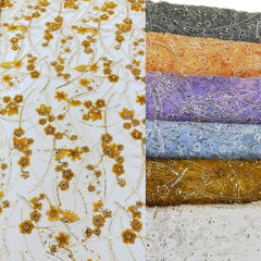 QAF9016 Fancy embroidery lace Fabric