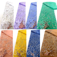QAF9021 Fancy lasercut embroidery Fabric