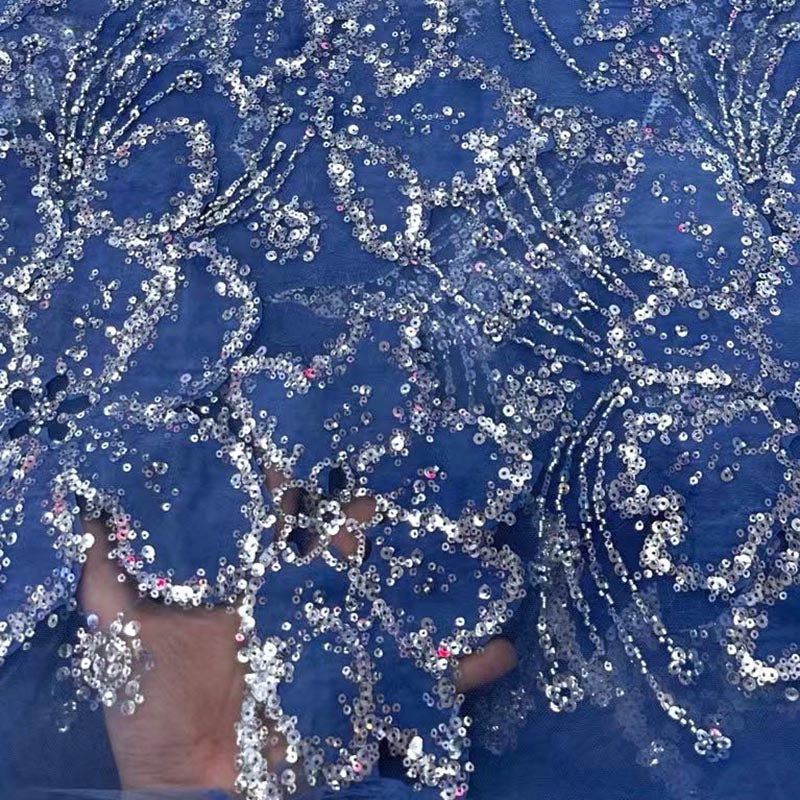 QAF9021 Fancy lasercut embroidery Fabric