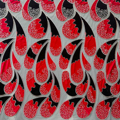 QAF9022 Fancy lasercut embroidery Fabric