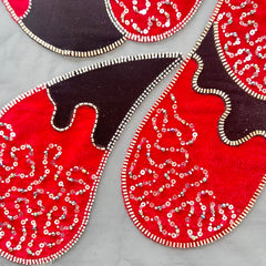 QAF9022 Fancy lasercut embroidery Fabric