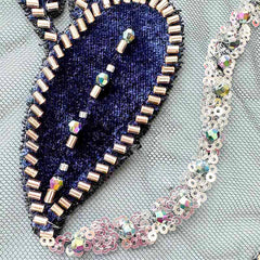 QAF9024 Fancy lasercut embroidery Fabric