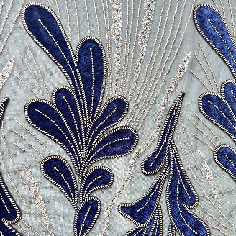 QAF9024 Fancy lasercut embroidery Fabric